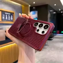 Burgundy phone case