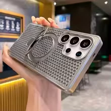Silver phone case